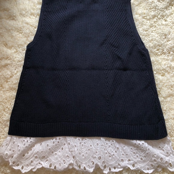 LOFT Sleeveless Eyelet Top - Picture 7 of 8
